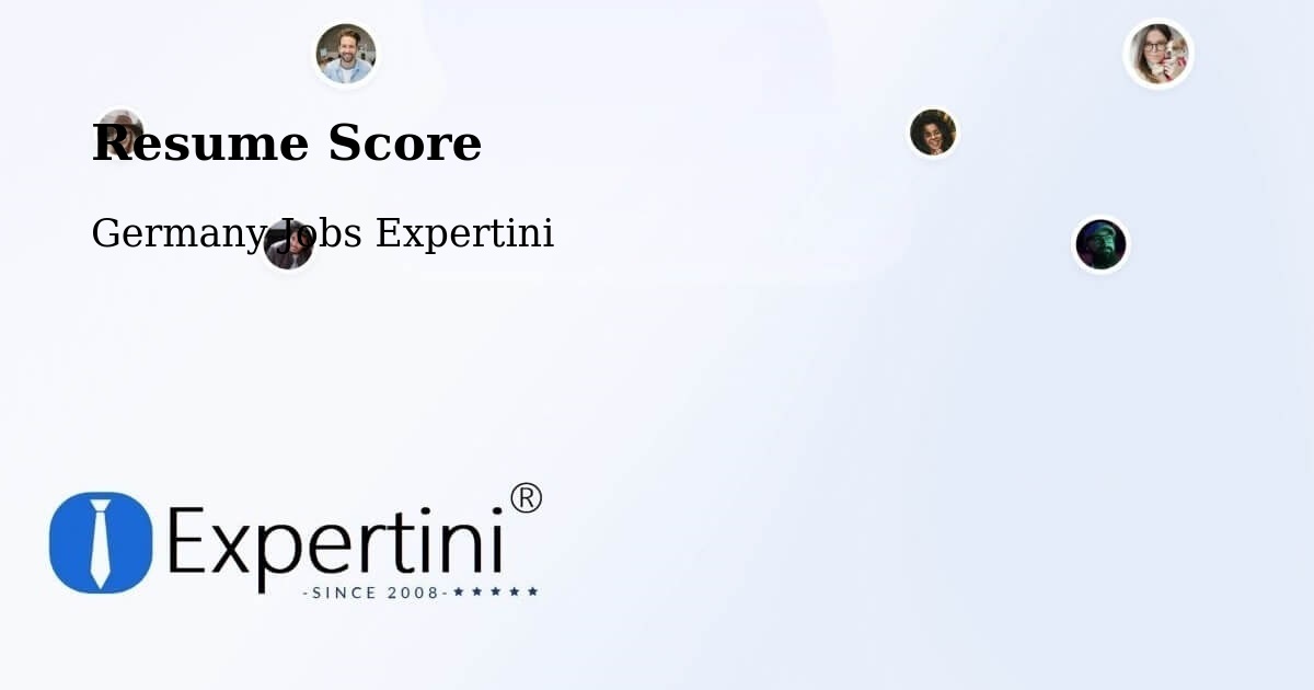 Resume Score & Job Description Match Tool – Kropstädt - Germany Jobs Expertini